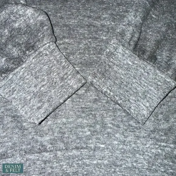 Aviator Nation Smiley Face Crewneck Sweatshirt Heather Grey Pullover Unisex M - Picture 3 of 8